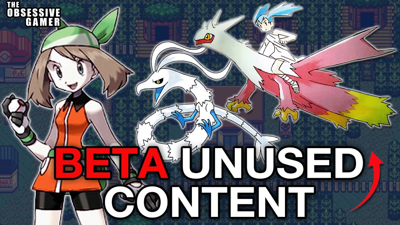 Beta Unused Content Of Pokemon Ruby & Sapphire + Emerald | Cut Content ...