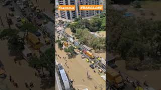 Sarjapur Main road. Heavy traffic. #banglore #sarjapur #karnataka #flood