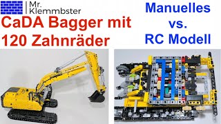 CaDA Bagger C61082 - Funktional Excavator als manuelles und RC Modell im Test