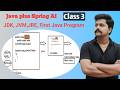 Java + Spring AI- class 3, JVM,JDK and JRE and First Java Program