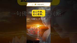 此心作佛，此心是佛。| 印光法师智慧开示01 一句佛号 不令间断 #阿弥陀佛 #佛法智慧 #一喃佛法