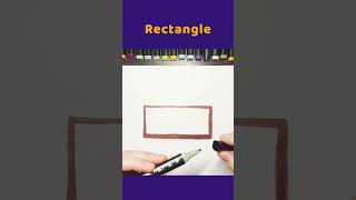 Rectangle | Draw shapes, learn, numbers, draw, 1234, schooling | song 1-100