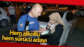 Denetimden Kaçmak İçin Ters Şeride Girdi, Yakalanınca Aday Sürücü ve Alkollü Olduğu Ortaya Çıktı