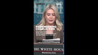Karoline Leavitt on Charlie Kirk memorial service