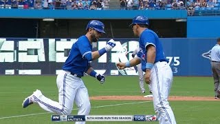 BAL@TOR: Bautista crushes two-run homer to center