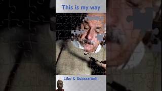 This is my way | Albert Einstein Jigsaw Puzzle #jigsawpuzzle #puzzlegame