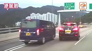 中港車硬Cut影線　貨Van急扭軚　被迫入西貢