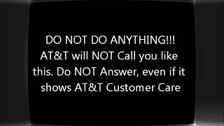 AT&T Scam Call Warning