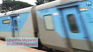 Trains in hurry India - Train 12007 Chennai Mysore Shatabdi Express | R Trains Speeds 1