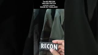 Tec40 RECON VELCRO PATCH อาร์มตีนตุ๊กแก ปักจักร #ไรท์สาระกับครูแว่น #ครูแว่น #tec40store