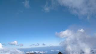 複雑な雲の流れ