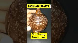 Eco friendly jar with coconut shells #diy #crafts #viral #ideas #shorts