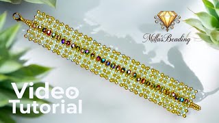 Fiorella Beading Bracelet Tutorial 💎 #beadingtutorials #artesanato #beading #handmade #miçangas