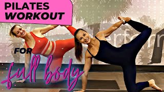 20-MIN FULL BODY PILATES WORKOUT (arms, back, legs, thighs, abs) | Juliette Wooten