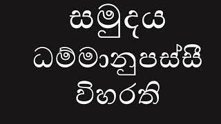 සමුදයධම්මානුපස්සී විහරති