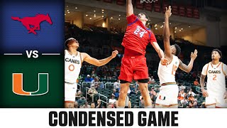 SMU vs. Miami Condensed Game | 2024-25 ACC Men's Basketball