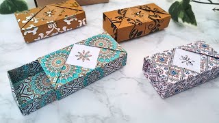 Paper Box with Lid for Your Lovely Accessories | Origami Beauty Crafts | I. Sasaki