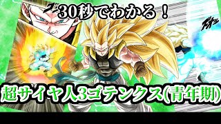 【ドッカンバトル】30秒で分かる超サイヤ人3ゴテンクス(青年期)【比較】