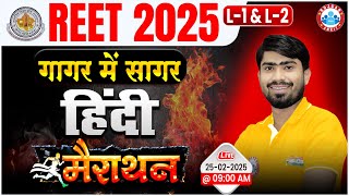 REET 2025 Marathon Class | REET Hindi Marathon Classes | Hindi PYQs For REET Level 1 \u0026 2