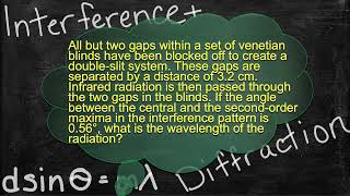 Physics Interference and Diffraction Problem Solver -double slit- Solving Interference Problems 9