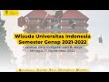 Wisuda Universitas Indonesia Semester Genap 2021-2022