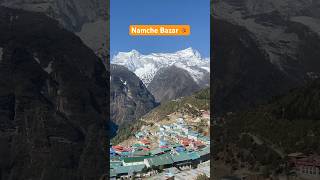 📍Namche Bazar 😍🥾🏔️ #nepal #travel #everestbasecamptrekking #ytshorts #trekking #shorts #namche