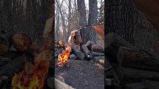 Smoothin IT!!! #bushcraft #survivalskills #outdoors #camping #tarp #wilderness #traditional