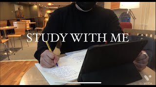 [9] STUDY WITH ME/ BUDAPEST/ 90 MINS/ SOFT PIANO + RAIN BGM/ DENTAL STUDENT/ EXAM PERIOD