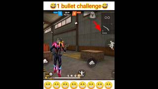 Free Fire Lone Wolf 1 bullet challenge accepted wait for end // #shorts #1bulletchallenge