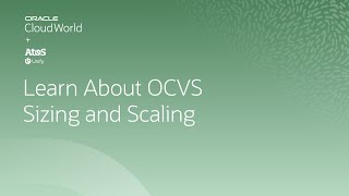Oracle Cloud VMware solution—sizing and scaling | CloudWorld 2022