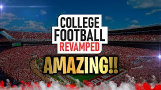 COLLEGE FOOTBALL REVAMPED IS AMAZING! PC GAMEPLAY! 4K 60FPS! Updated Uniforms and more