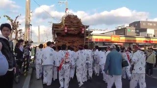 2016東大阪市長瀬だんじり連合パレード　柏田②（平成28年4月29日）