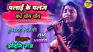 पलाई के पलंग करे चोय चोय अदिति राज लाईव स्टेज शो कोलकात्ता 🌷 Aditi Raj stage program Bhojpuri song