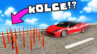 ❄️ SUPER SAMOCHODY KONTRA KOLCE!? | BEAMNG.DRIVE |