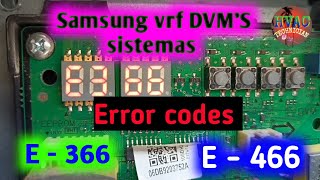 Error codes E -366 / E -466 how to fix