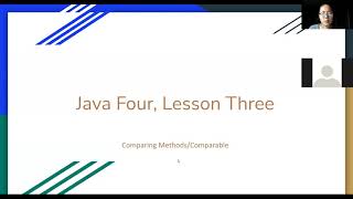 (2021) Java Four, Lesson Three: Comparable