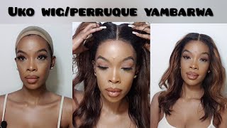 UKO WIG YAMBARWA BYOROSHYE|BIGEZWEHO|WIG INSTALL BEGINNERS FRIENDLY