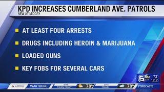 Knoxville Police make 4 arrests in 25-hour span along Cumberland Ave for drugs, weapons charges
