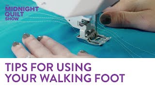 Tips & Tricks for Quilting with a Walking Foot | Midnight Quilt Show with Angela Walters