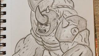 Drawing Spiderman Villains - Rhino comic version #shorts
