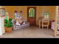 sylvanian families calico critters epoch chocolate rabbit father set unboxing