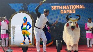 38th National Game 2025 || Uttarakhand || Pahadi Dance Perfomance ||