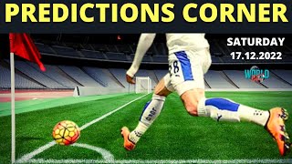 CORNER FREE PREDICTION BETTING STRATEGY & TOTAL CORNER PREDICTION 17/12/2022  #predictions #betting