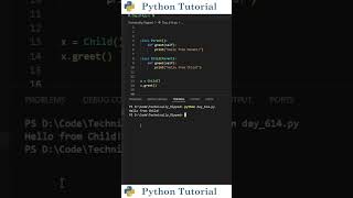 Class Inheritance: Method Overriding | Python Tutorial