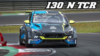 Hyundai i30N TCR - backfire \u0026 fly by's - 2020 testing at Zolder