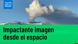 Nevado del Ruiz: impactante imagen desde el espacio
