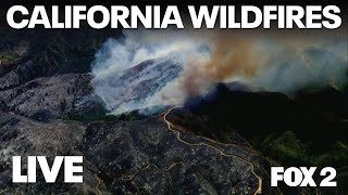 LIVE California Wildfires: Massive flames crawl through valley