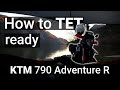 How i TET ready my KTM 790 Adventure R - Camping & Enduristan Saddle Bags