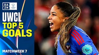 DAZN's Top 5 Goals From The First Legs Of The 2023-24 UEFA Women's Champions League Quarter-finals