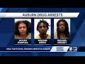 three arrested in auburn drug bust